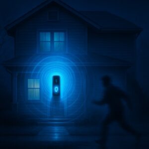 battery powered video doorbell with two-way audio